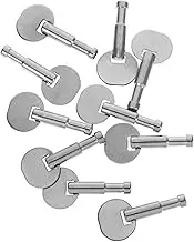 ABOOFAN 10Pcs Music Box Winding Key Silver Metal Winder Replacement Parts for DIY Music Box Assembly Clockwork Winder Keys for Jewelry Box Mechanism User Friendly