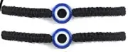 2 PC Evil Eye Bracelets Set Jewelry Unisex Bead Charm String Knot Bracelet 1711