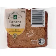 Woolworths Banana Bread Slice 100g