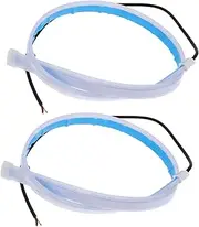 SWOOMEY 2pcs Blue Led Strip for Van Lighting Flexible Car Decorative Light Bar Led Lights for Trucks