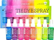 S.E.I. Neon Tie Dye Kit, Fabric Dye Spray Set, Easy Clean Up, Easy Application, Spray Tie Dye Kit - 8 Pack of Colors