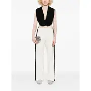 [Christopher Esber] Christopher Esber Side-stripe Trousers 8 UK WHITE