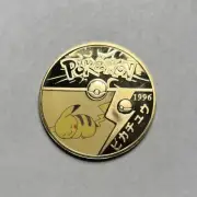 Pokemon Sleeping Pikachu Premium High Quality Rare collectible Metal Gold Coin