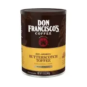 Don Francisco's BUTTERSCOTCH TOFFEE Ground Coffee Medium Roast Arabica 1 Can