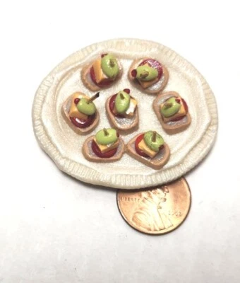 1pc. Clay Refrigerator Magnet (Hors D’Oeuvres Appetizers Plate)