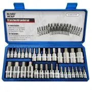 SUNHZMCKP 32 Piece Allen Socket Set, 1/4", 3/8", & 1/2" Drives Hex Bit Socket...