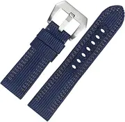 [BANDKIT] Canvas Watchband For Panerai PAM00984 985 441 Series Nylon Canvas Leather Wristband 24mm26mm Strap