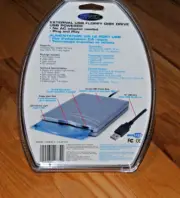 USB Floppy Disk Drive External Dynex DX-EF101 3.5"