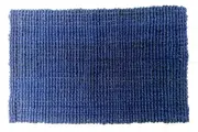 Estate Blue Jute Doormat - 60 x 90 cm- Jute Fiber, Sisal Rug, Natural Weave, Eco Friendly, Plant Based
