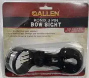 Allen #15190 Konix 3 Pin Bow Sight for Right/Left Hand Bows GD