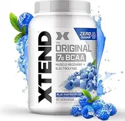 Scivation Xtend BCAA Powder, Branched Chain Amino Acids, BCAAs, Blue Raspberry, 90 Servings