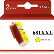 [TAAUS] Compatible Canon 681xxl Yellow Ink Cartridge CLI-681 XXL Ink Replacement for Canon PIXMA TR7560 TR8560 TS6160 TS6260 TS8160 TS8260 TS9160 TS9560 TS706 Printer (2 Pack)