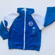 Gymboree Track Full Zip Jacket Blue Boys 18-24 Months Sports Outerwear New