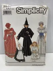 Simplicity 9809 pattern vtg new sz AA pt-lg costume outfit