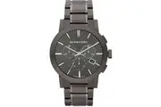 Burberry Men's BU9354 Large Check Gray Ion Plated Stainless Steel Watch