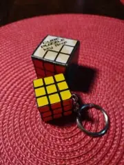 NOS Vintage 80's Rubik's Cube Key Chain Toy Puzzle Taiwan IN ORIGINAL BOX