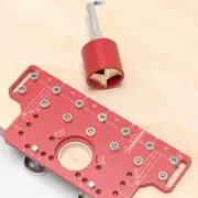 Shelf Pin Hinge Jig 2 In 1 Self Contained Clamping Metal Cabinet Drilling Guide