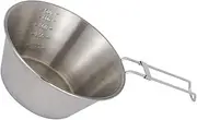 GALPADA Portable Camping Cookware Stainless Steel Folding Bowl for Hot Meals Soup Water Outdoor Party