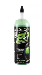 Slime 2-In-1 Tire & Tube Premium Sealant Prevents & Repairs Flat Tires 16 oz