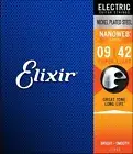 ELIXIR Erikser Electric Guitar String NanoWeb Super Light. 009-.042 # 12002 [Dom