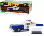 DIECAST CAR W/DISPLAY CASE 1975 PLYMOUTH FURY OSAGE CTY SHERIFF AND 19096 1/18