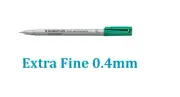 STAEDTLER 311-5 S Non Permanent Marker EXTRA FINE 0.4mm GREEN 35C054 CBST22