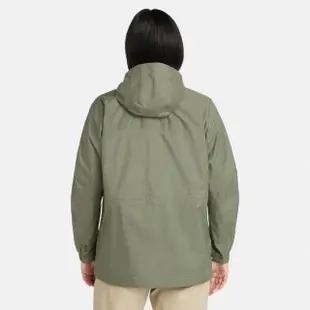 【Timberland】女款灰綠色防水可收納運動外套(A5PF6590)