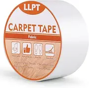 LLPT Double Sided Carpet Tape for Area Rugs 2" x 5.5 Yards Residue Free Heavy Duty Removable Easy Use Strong Adhesive Rug Gripper Tape for Laminate Hardwood Floors Carpet Tile (DCT505P1)