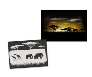 AS-218 Safari Single Step stencil template acryl airbrush spray wall paint