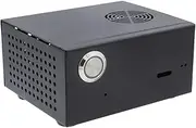 Geekworm X825-C8 (X825 V2.0) Metal Case+Power Switch+Cooling Fan Support X825 V2.0 2.5 inch SATA SSD/HDD Shield & Raspberry Pi 4 Model B & X735 Only(Not Support X825 V1.5)