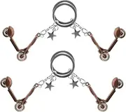 Parliky 4pcs Cute Scooter Ornament Keychain Durable Hanging Backpack Pendant Creative Scooter Shaped Key Ring for Keys and Bags for Friends