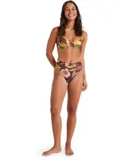 [Roxy] Marakech Moderate Coverage Bikini Bottoms in Brown