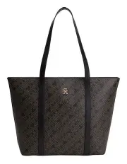 [Tommy Hilfiger] Latam Print Tote Bag in Black
