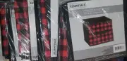 Set 8-Essentials/Collapsible Storage Container-Red Black Buffalo Plaid-9”x8”Cube