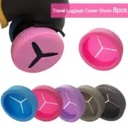 8PCS/Set with Silent Sound Travel Luggage Caster Shoes Luggage