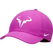 NEW Nike Rafa Nadal Aerobill Vivid Purple Hat Cap Bull Logo Dri-Fit Heritage86
