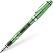 [Cross] Bailey Light Translucent Fountain Pen (XF Stainless Steel Nib with Black Ink Cartridge 8921, Premium Gift Packaging) Translucent Green/Chrome