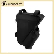 Bike Triangle Frame Bag with Bottle Holder Cycling Storage Bag Black Item of 1