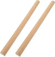 LALAFINA Versatile 2pc Cardboard Mail Tube Holder Round Shipping Tube Caps for Art Prints Drawings