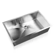 Cefito Kitchen Sink 70X45CM Stainless Steel Basin Single Bowl Satin Silver NEW