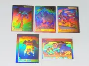 1991 MARVEL UNIVERSE SERIES 2 HOLOGRAM INSERT 5 SET CARD H1-H5 SPIDER-MAN HULK