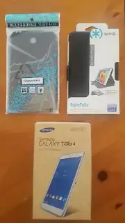 Samsung Galaxy Tab 4 Bundle - 7" Tablet - WIFI, Bluetooth, 8 GB-With Cases-NEW!