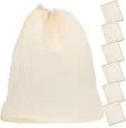 DINHEAROM 20Pcs Reusable Drawstring Filter Bags for Soup Tea Spices Strainer Bags Multi Purpose Cooking Bags Capacity for Stewing Broth Preparation