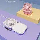 ABS Handheld Fan USB Cooling Fans Portable Folding Halter Fan Boys
