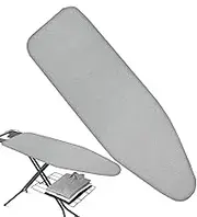 Iron Cover for Ironing Board - Heat Reflective Replacement Cover, Thick Cotton Padding, Stain Resistant, Elastic Edge for Ironing Table Boards, No Pilling, and Easy to Change Cloth