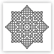 Celtic Star #3 Stencil - Choose a Size - Laser-Cut Reusable Plastic