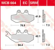 TRW Lucas Brake pad MCB664