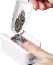 Dip Powder Tray - Dip Powder Recycling Tray | Portable Double Layer Dipping Powder Tray | 2in1 Dip Powder Recycling Case, Dip Nail Tools Rhinestones Gems Decorations Recycling Case
