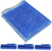 FOYTOKI 4pcs Exfoliating Washcloth African Sponge Bath Net Skin Smoothers for Men Women
