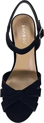 Women's Simple Platform Chunky Heel Sandal Bamboo Oceanbar-18